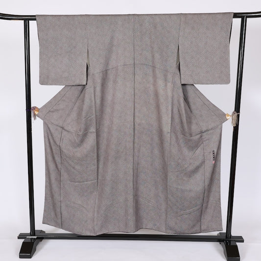 Japanese kimono used <komon> Msize silk 100% /T650