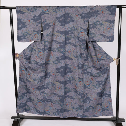 Japanese kimono used <Komon> Msize /T648