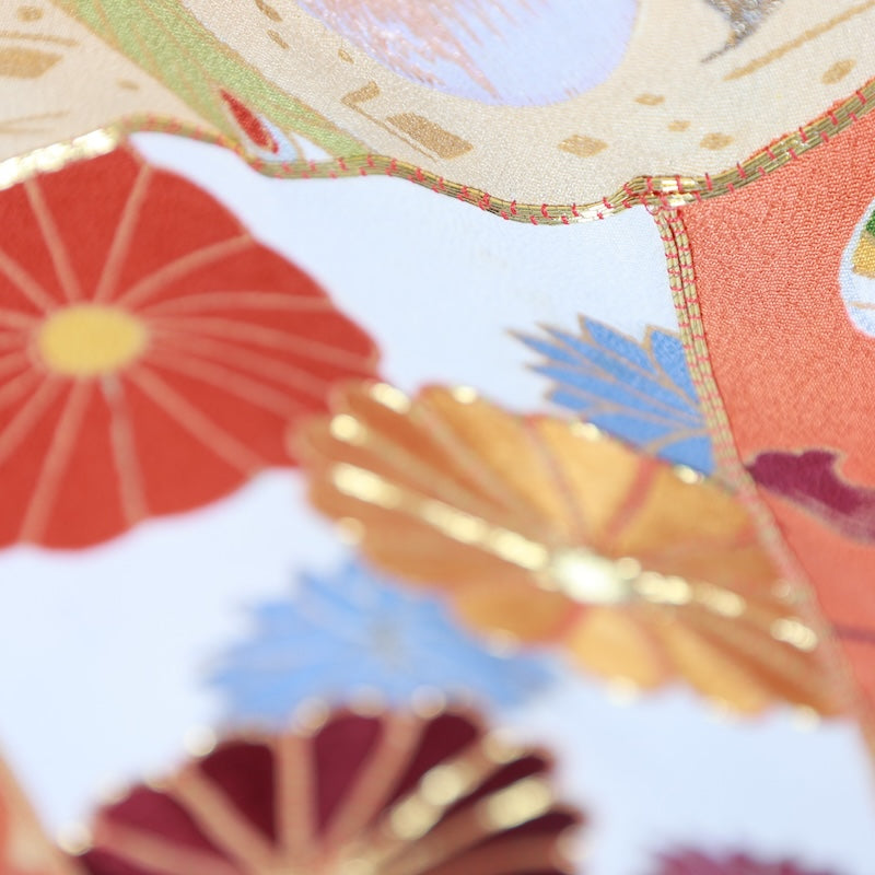 Japanese kimono (Kurotomesode) M-size 100% silk /G42
