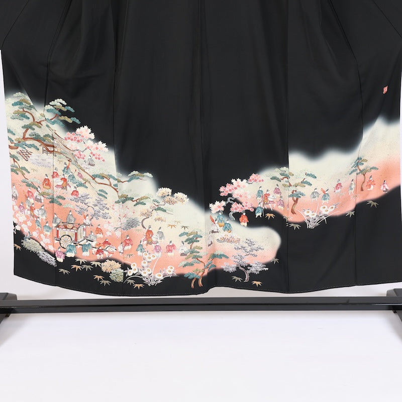 Japan kimono Used silk-100% size M/ G49