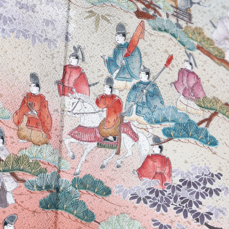 Japan kimono Used silk-100% size M/ G49