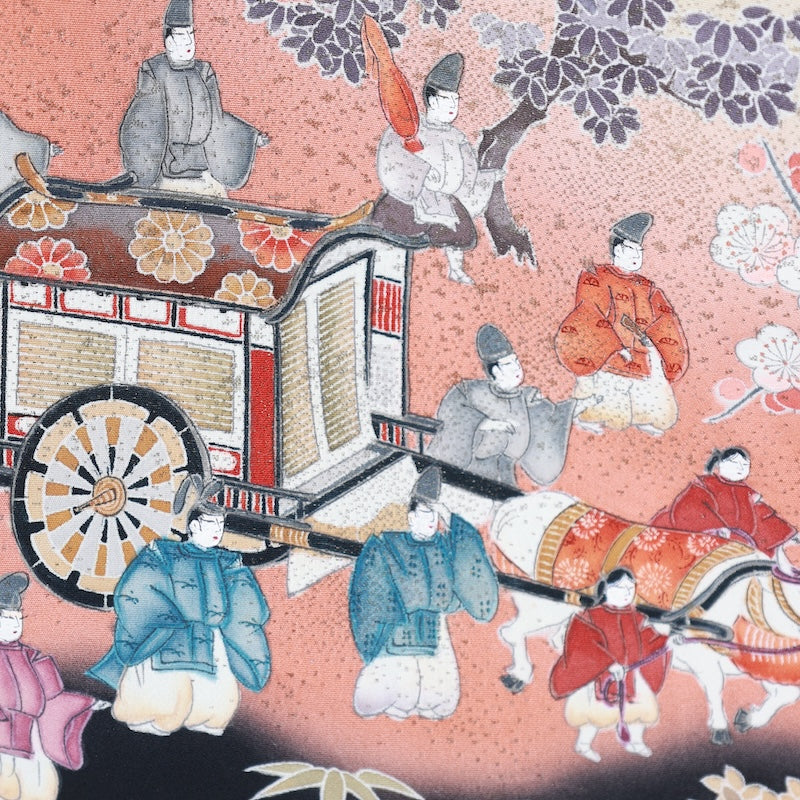 Japan kimono Used silk-100% size M/ G49