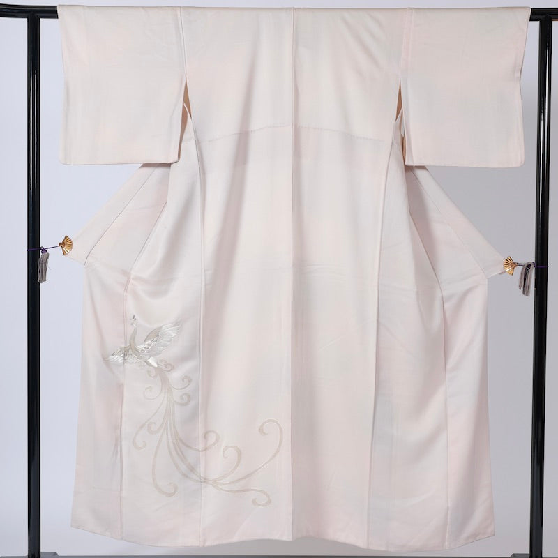Used kimono (irotomesode) M-size 100% silk /1262