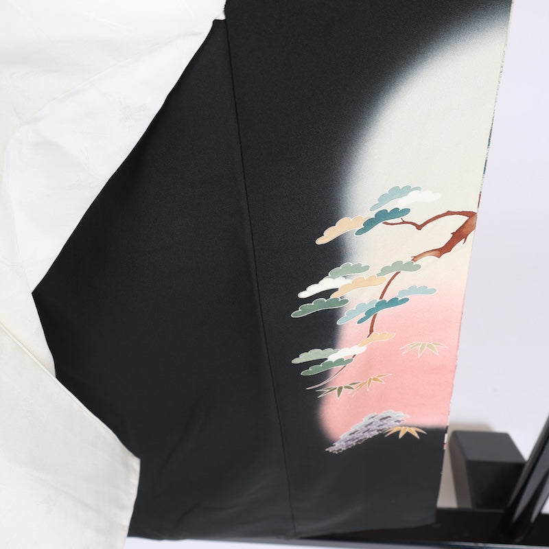 Japan kimono Used silk-100% size M/ G49