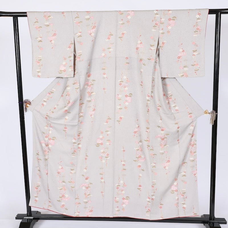 Japanese kimono Unused <Komon> Msize silk 100% /T645