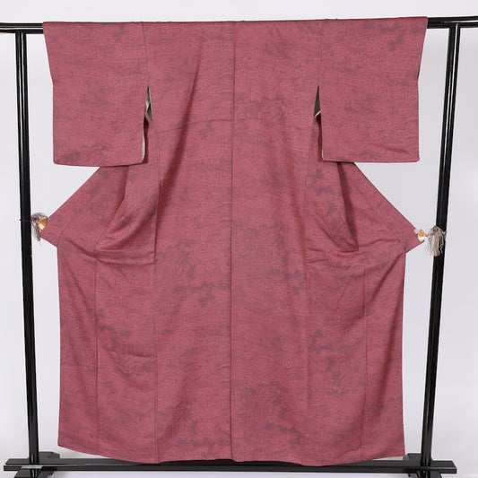 Japanese kimono used <Komon> Msize silk 100% /T644