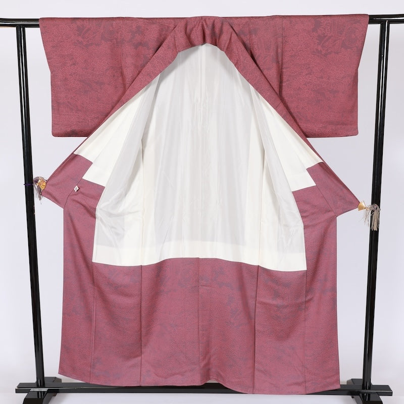 Japanese kimono used <Komon> Msize silk 100% /T644