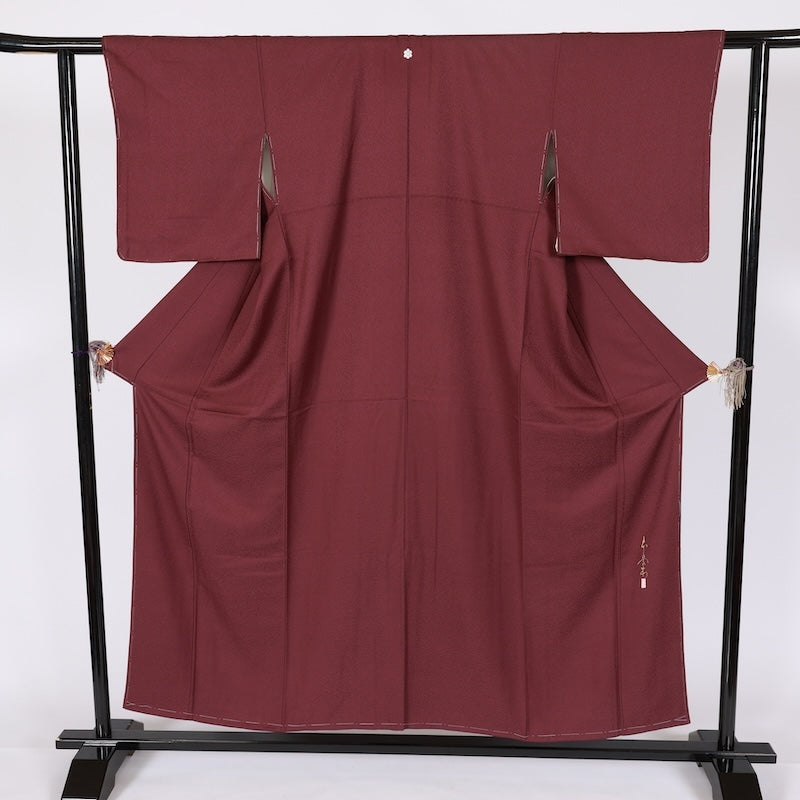 Japanese kimono Unused <Iromuzi> Msize silk 100% /T643