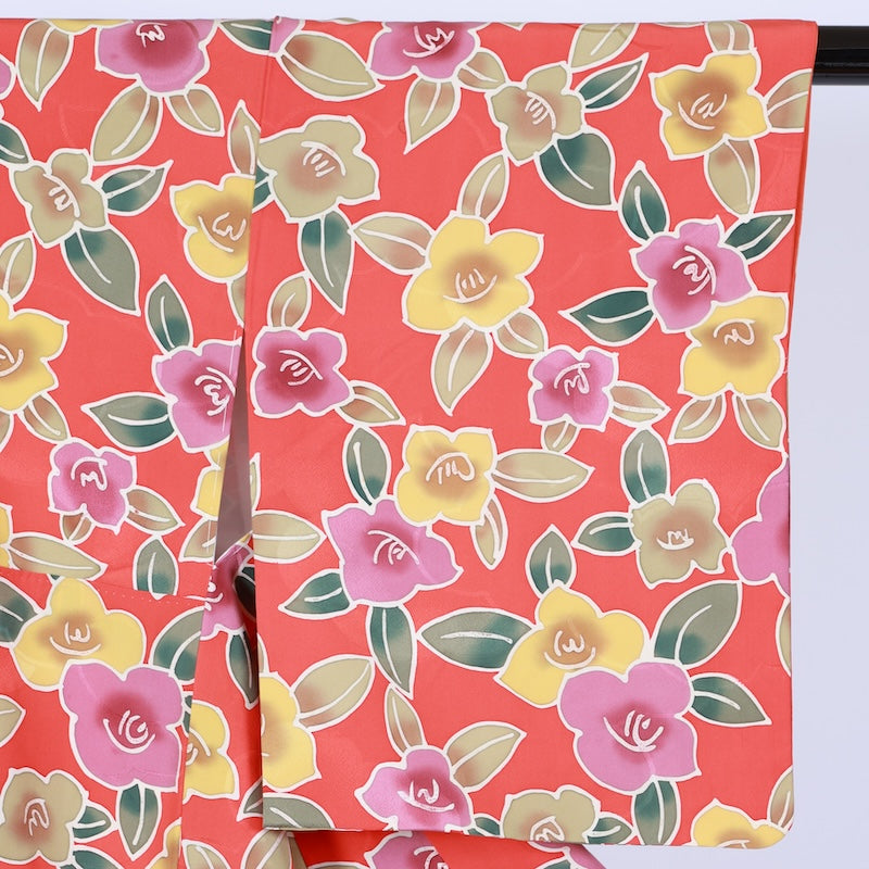 Japanese kimono used <Komon> Msize silk 100% /T641