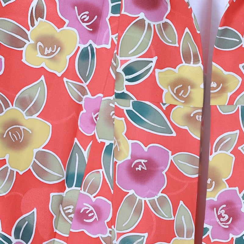 Japanese kimono used <Komon> Msize silk 100% /T641