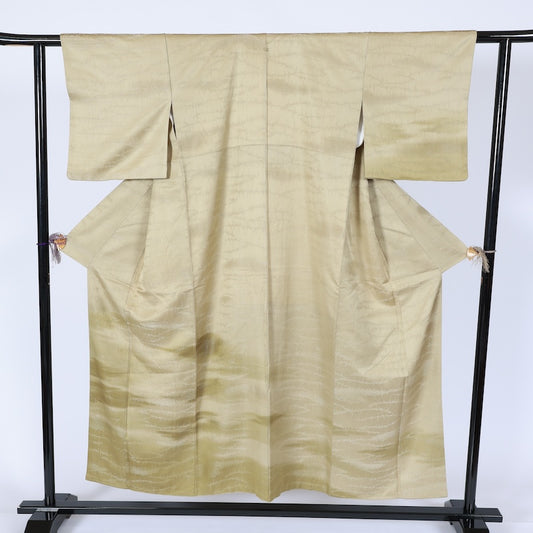 Japanese kimono used <Iromuzi> Msize silk 100% /T640