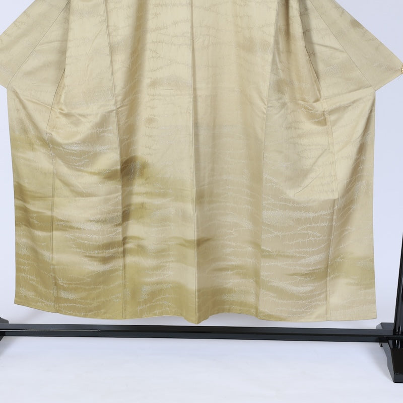 Japanese kimono used <Iromuzi> Msize silk 100% /T640