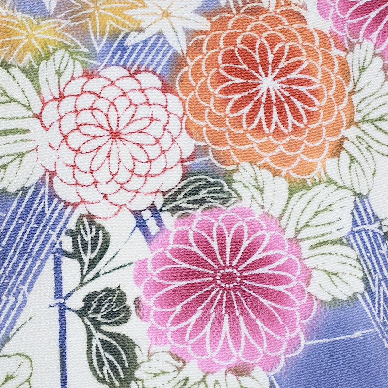 Japanese kimono used <Komon> Msize silk 100% /T639