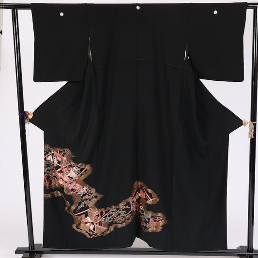 Japan kimono used 100% silk size M/56