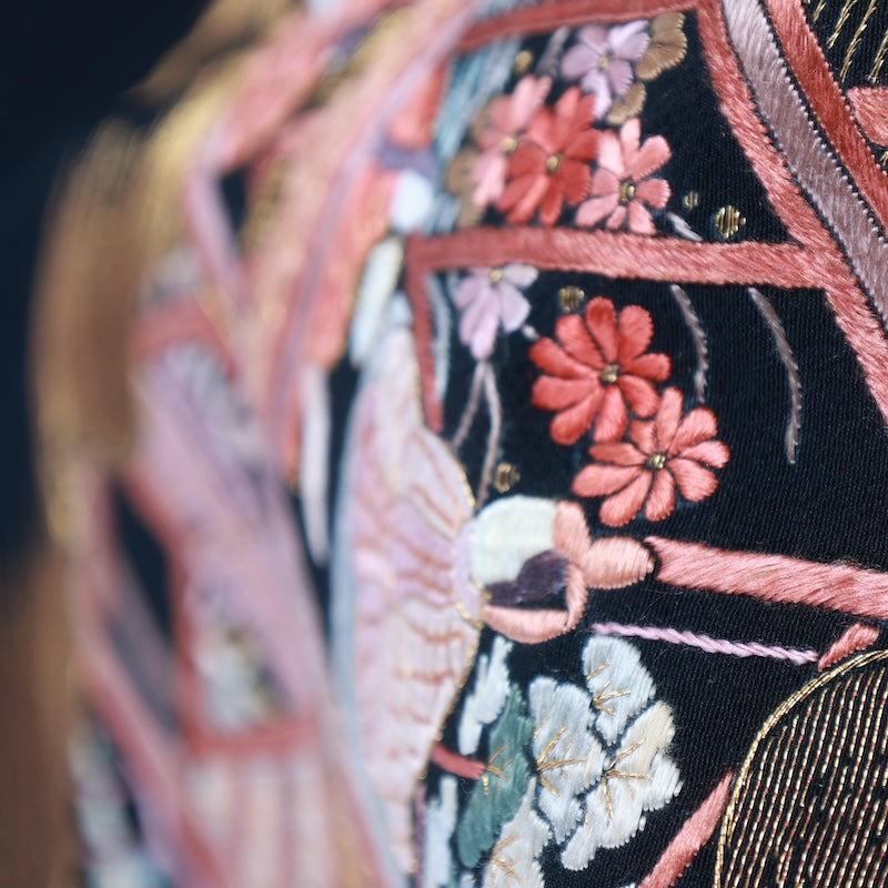 Japan kimono used 100% silk size M/56