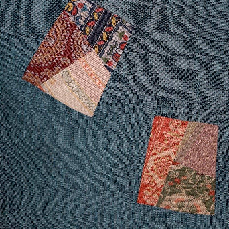 Used kimono (tsukesage) L-size 100% silk /1266