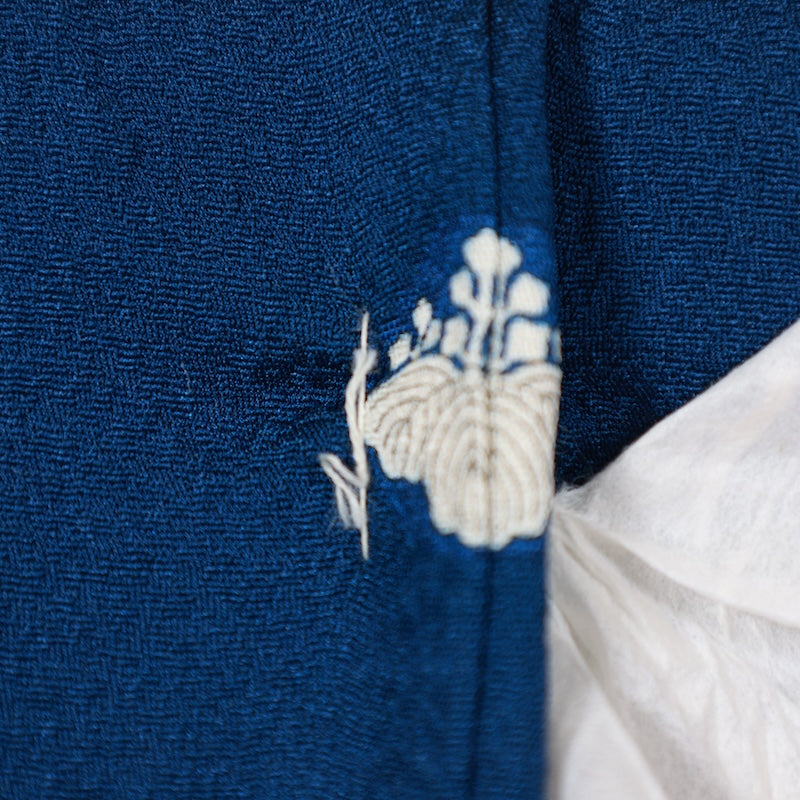 Japanese kimono used <Iromuzi> Msize silk 100% /T638
