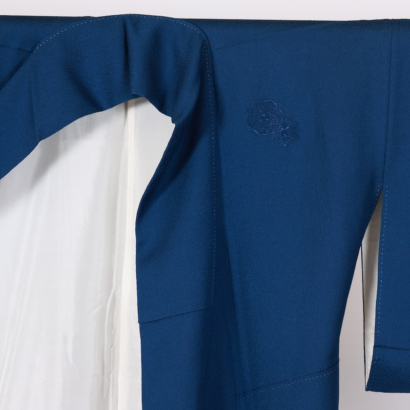 Japanese kimono used <Iromuzi> Msize silk 100% /T638