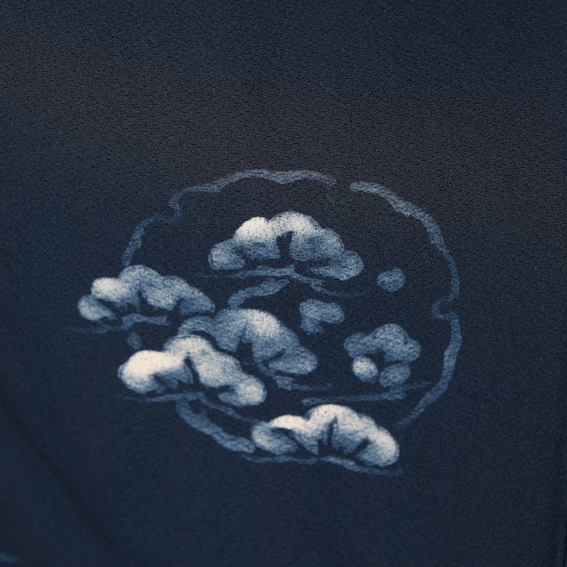 Japanese kimono used <houmongi> Msize silk 100% /T636