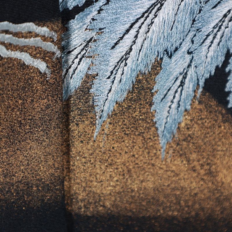 Japan kimono used 100% silk sizeM/G61