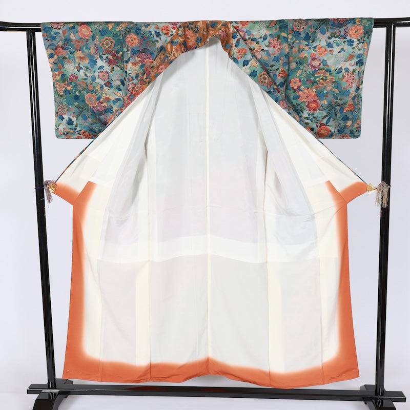 Japanese kimono Unused <Komon> Msize silk 100% /T635