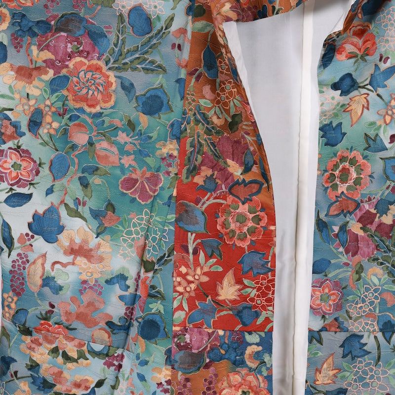 Japanese kimono Unused <Komon> Msize silk 100% /T635