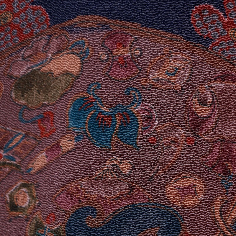 Japanese kimono used <Komon> Msize silk 100% /T634