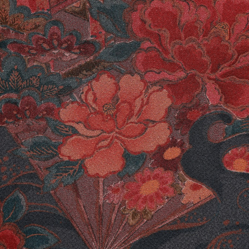 Japanese kimono used <Komon> Msize silk 100% /T634