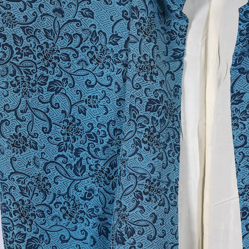 Japanese kimono used <houmongi> Msize silk 100% /