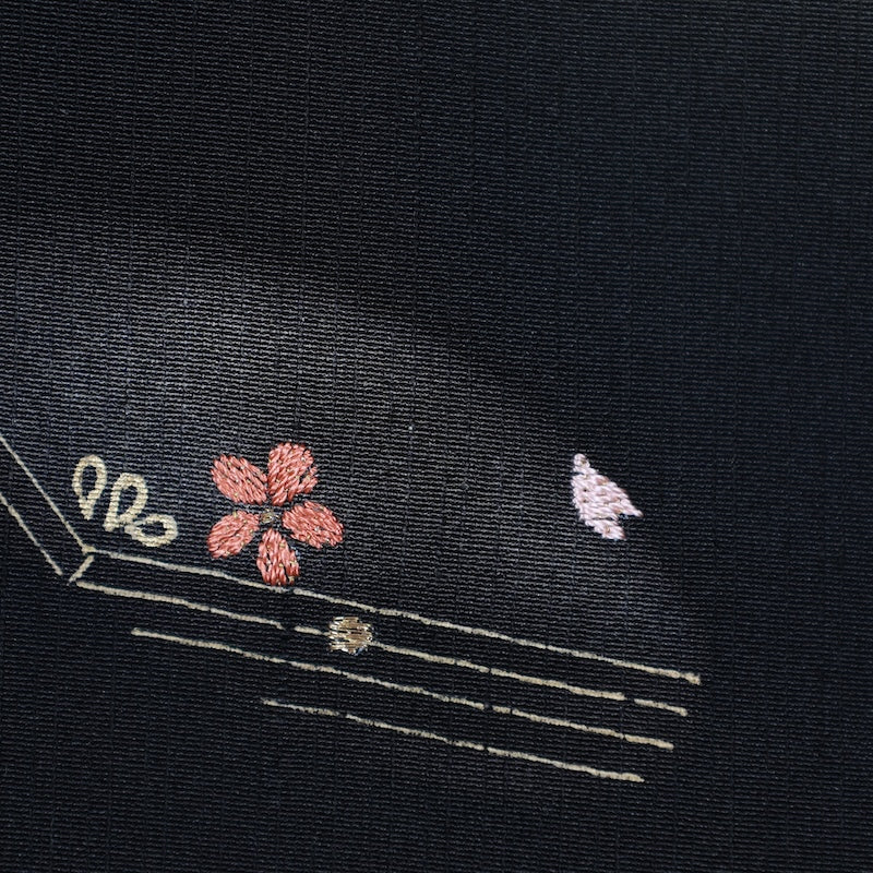 Japanese kimono used <houmongi> Msize silk 100% /T632