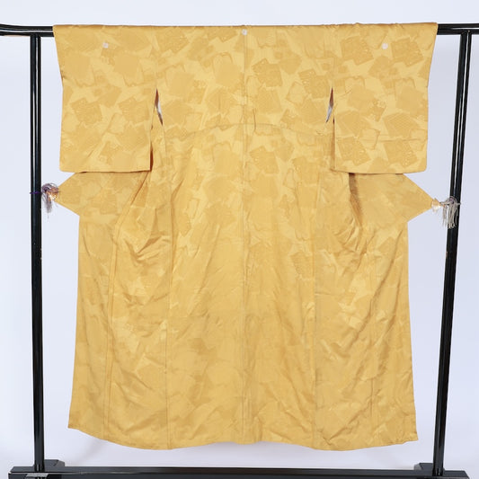 Japanese kimono used <Iromuzi> Msize silk 100% /T630