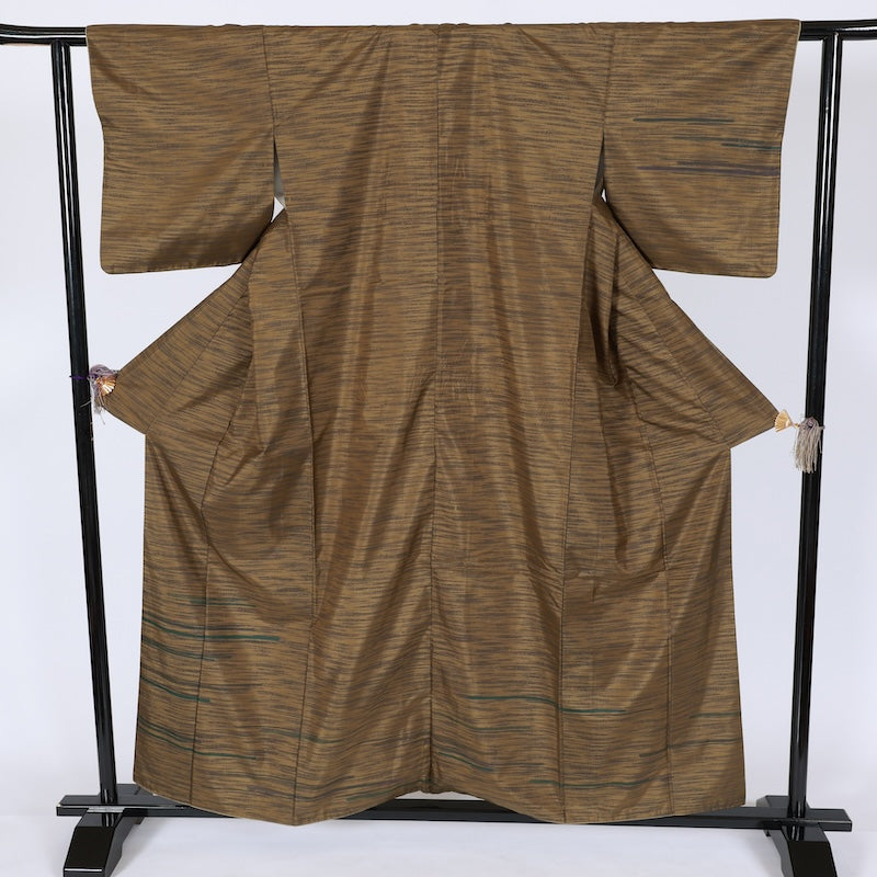 Japanese kimono used <Tsukesage> Lsize silk 100% /T629