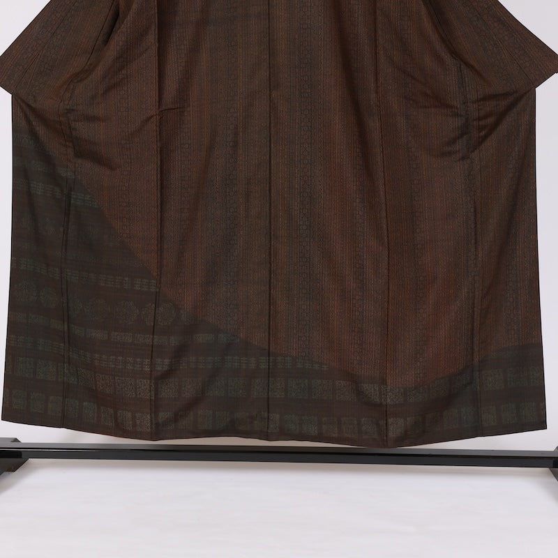 Japanese kimono used <houmongi> Msize silk 100% /T627