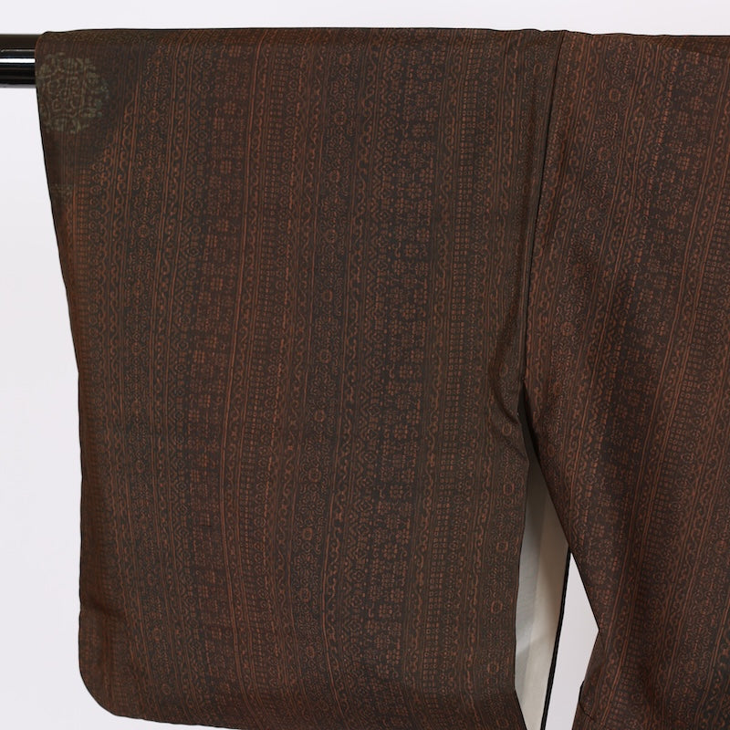 Japanese kimono used <houmongi> Msize silk 100% /T627