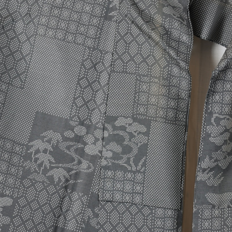 Japanese kimono used <Tsumugi> Ssize silk 100% /T623