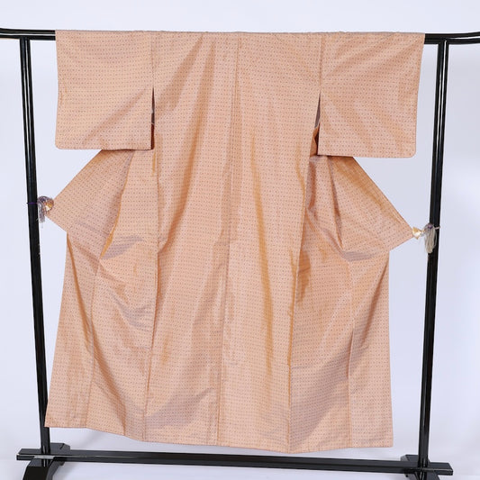 Japanese kimono used <Tsumugi> Msize silk 100% /T621