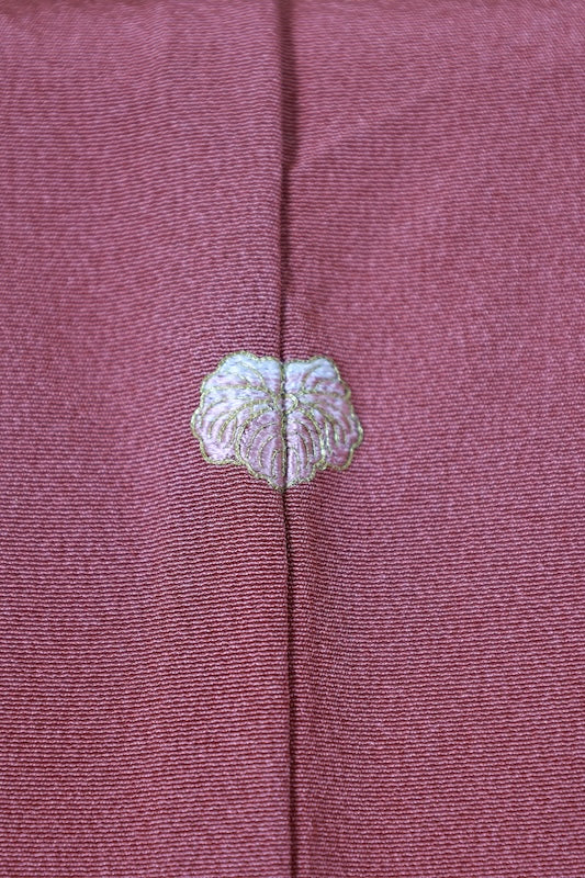 Japanese kimono used (Irotome) M-size 100% silk /K56