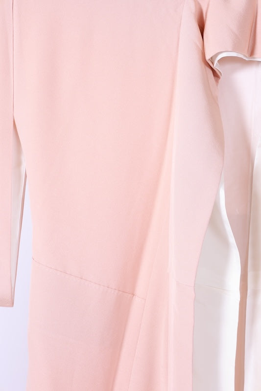 Japanese kimono used <Irotomesode> Msize silk 100% /B1104