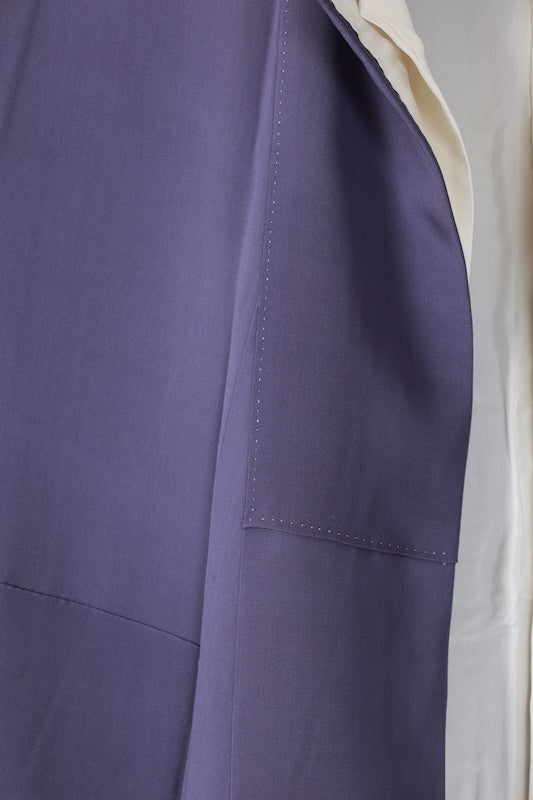 Japanese kimono used <Irotomesode> M-size silk 100% /B1098