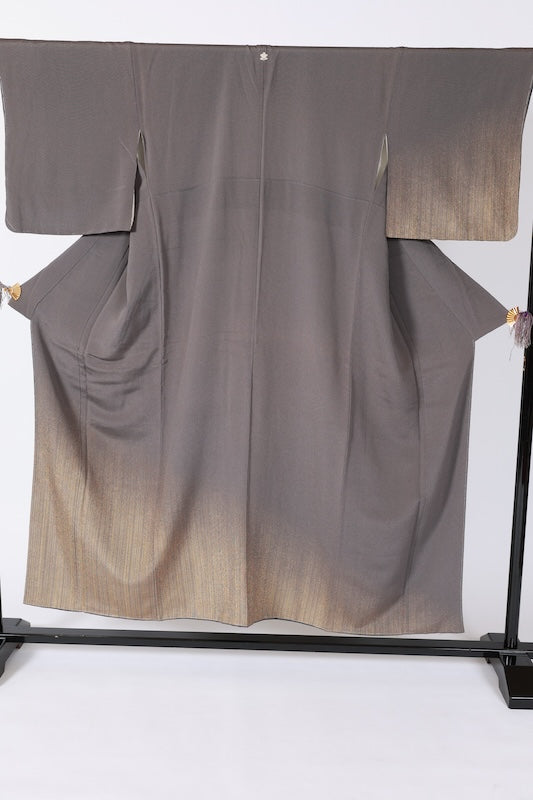 Japanese kimono used <tsukesage> M-size silk 100% /B1095