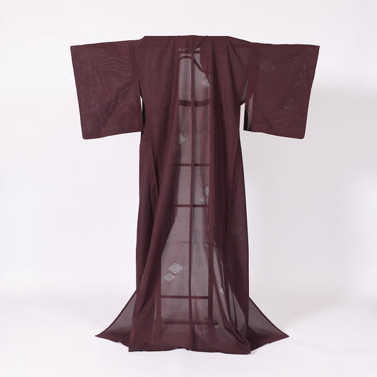 Japanese kimono (Komon) L-size 100% silk / 1322