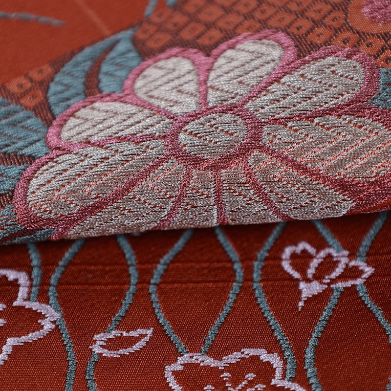 Japanese kimono sash belt (obi) tetoron / B340