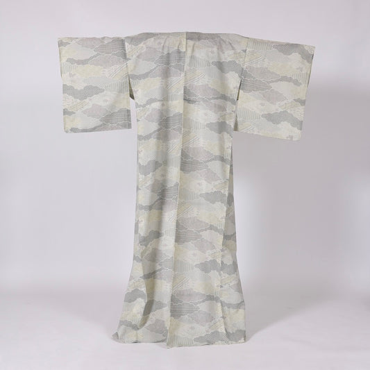 Japanese kimono (Komon) M-size summer wool /1326