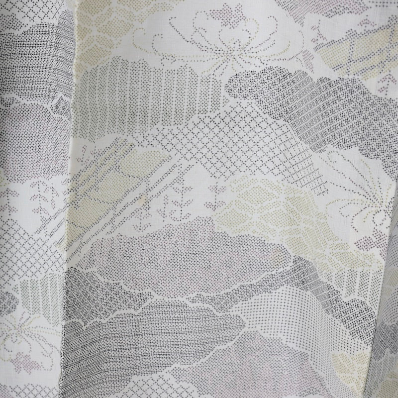Japanese kimono (Komon) M-size summer wool /1326