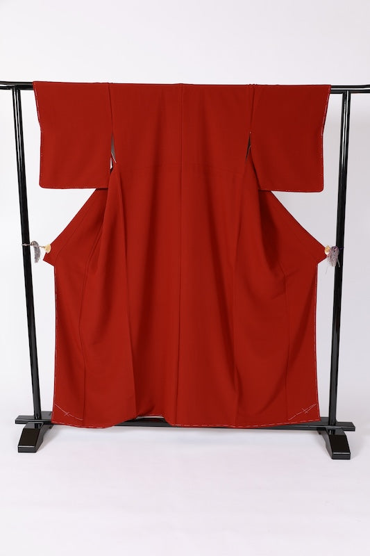 Japanese kimono used <iromuzi> L-size silk 100% /B1073