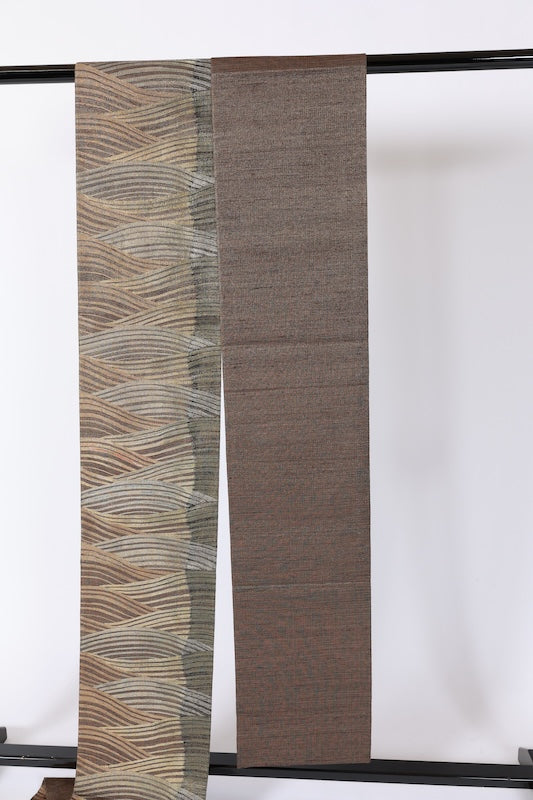 Japanese used sash belt (Fukuro-obi) 100% silk /B1084