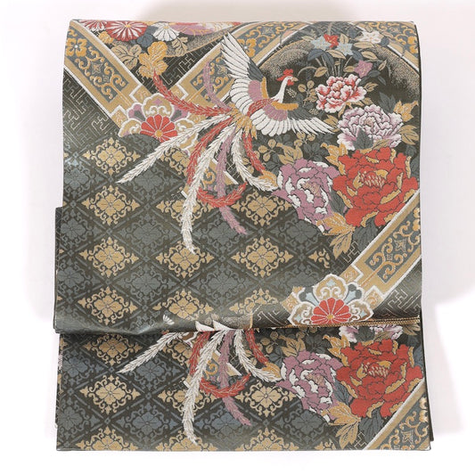 sash belt (Hukuro-obi) 100% silk / 1343