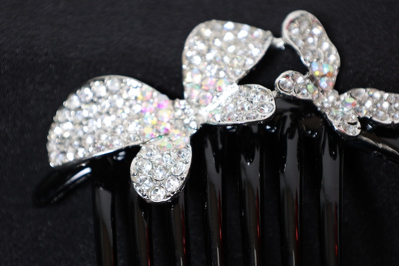 Hair Ornament Silver Rhinestone pre-owned/ D39