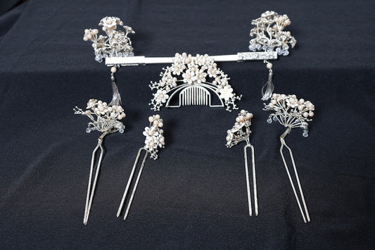 Kanzashi Hair Ornament – Full Set for Traditional Japanese Attire /D41