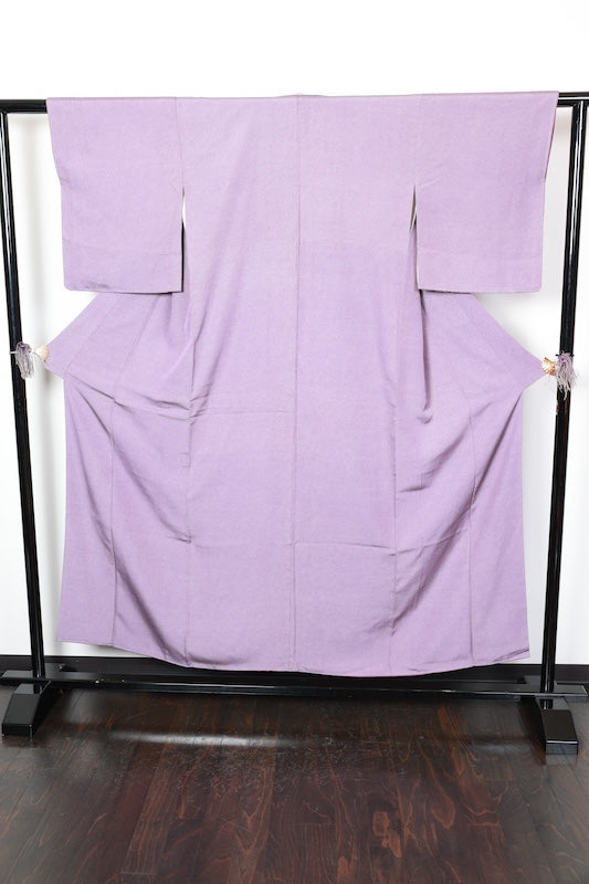 Komon kimono new elaborate A crisp purple /D53